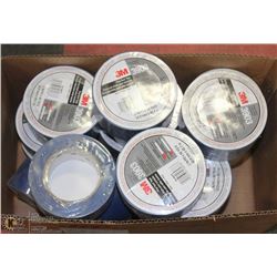 BOX OF BLUE 3M DUCT TAPE