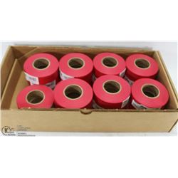 BOX OF RED FLAGGING TAPE