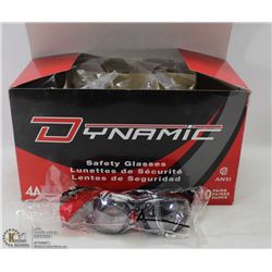 CASE OF 10 DYNAMIC SAFETY GLASSES