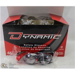 CASE OF 10 DYNAMIC SAFETY GLASSES
