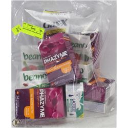 BAG OF BEANO, GAS-X & PHAZYME