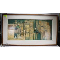 WOOD FRAMED ART  24"X44"H