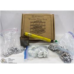 FLAT OF BOTTLE HOLDER, BELT BUCKLES, KNOBS,