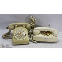 PAIR OF VINTAGE ROTARY TELEPHONES