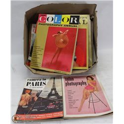 BOX OF 1950S PIN UP GIRL PHOTOGRAPHY MAGAZINES