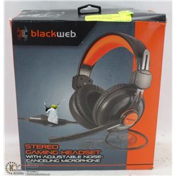 BLACKWEB STEREO GAMING HEADSET WITH NOISE