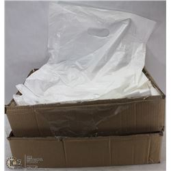 2 PARTIAL CASES OF T SHIRT BAGS