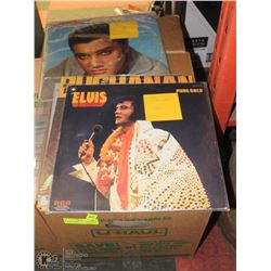 BOX OF ASSORTED CLASSIC ROCK & ROLL RECORDS