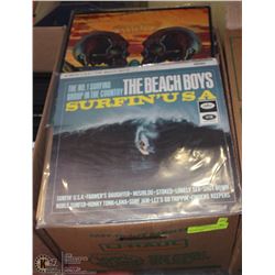 BOX OF ASSORTED CLASSIC ROCK & ROLL RECORDS