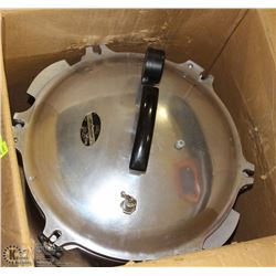 20.4L ALUMINUM PRESSURE COOKER MADE IN USA.