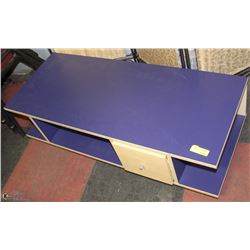 PURPLE TV STAND, 43"W 18"D 13"H