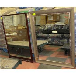 LOT OF 2 ASSORTED MIRRORS
