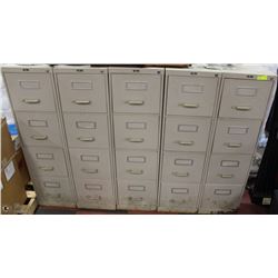5 FILING CABINETS AS IS