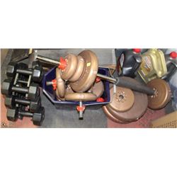 LARGE LOT OF ASSORTED WEIGHTS