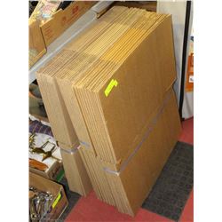 3 BUNDLES OF NEW CARDBOARD BOXES