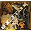 Image 1 : LARGE BOX W/KUNYS LEATHER TOOL BELT,