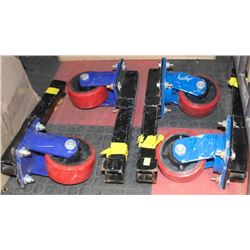 4 HEAVY DUTY SEA CAN /STORAGE CONTAINER DOLLIES