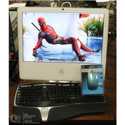 20" WHITE APPLE iMAC W/ OPERATING SYSTEM INSTALLED