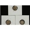 Image 2 : 1913,18 & 1920 GREAT BRITAIN SILVER 3 PENCE