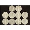 Image 2 : 10 ASSORTED 1940'S MERCURY DIMES