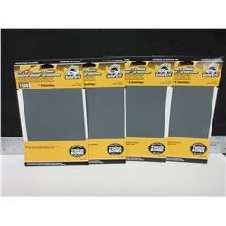 Lot of 4 New Gator Grit 1500 grit Waterproof Sandpaper / 6 per pack