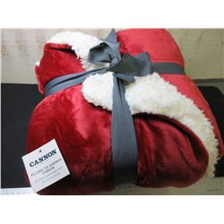 New Cannon Plush Sherpa Throw 50 x 70 / Extra soft and Cozy