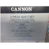 Image 2 : New Cannon 3 piece KING Quilt set / quilt & 2 shams