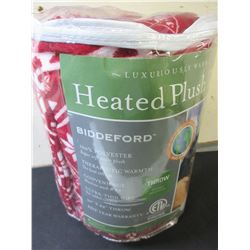 New Heated Plush Throw 62 x 50 / machine wash and dry