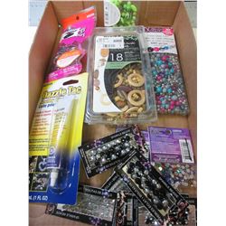 Flat full of New Beads and more / glass beads , wood beads etc.