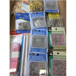 Flat of New Sewing Pins and more