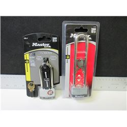 2 New Master Locks / cut resistant good weather resistance