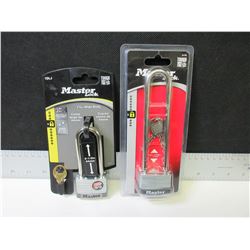 2 New Master Locks / cut resistant good weather resistance