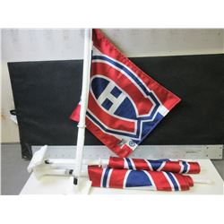 3 New NHL Montreal Canadians Car Flags