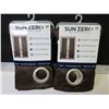 Image 1 : 2 New Sun Zero Room Darkening Curtain 50 x 63 long