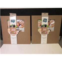 2 New Wood Picture Frames / for 5 x 7 picture / make and design your own