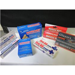 Big Value lot of First Aid Items / 120 Bandaids - first aid cream and more