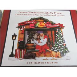 New Santa's Wonderland Light up Picture Frame for your Santa Picture