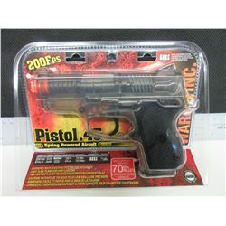 New Air Soft .45 Pistol high capacity Mag 70bb's / 200fps spring powered