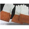Image 1 : 2 New pairs Mig / Tig Gloves soft Top Grain Leather size XL