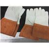 Image 1 : 2 New pairs Mig / Tig Gloves soft Top Grain Leather size XL