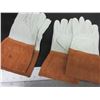 Image 1 : 2 New pairs Mig / Tig Gloves soft Top Grain Leather size XL