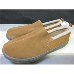 New Mossimo Mens Slippers Genuine Suede / non marking sole/ size 11