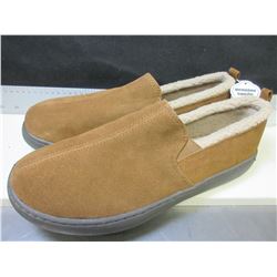 New Mossimo Mens Slippers Genuine Suede / non marking sole/ size 12