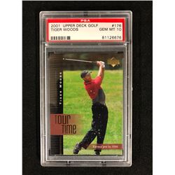 2001 UPPER DECK #176 TIGER WOODS (GEM MT 10) PSA GRADED