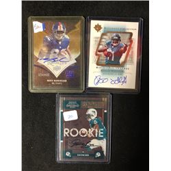 AUTOGRAPHED FOOTBALL TRADING CARDS LOT