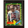 Image 1 : JOE MONTANA TOPPS FOOTBALL TRADING CARD
