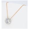 Image 2 : 14KT Rose Gold 1.12ct Diamond Pendant with Chain