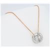 Image 3 : 14KT Rose Gold 1.12ct Diamond Pendant with Chain