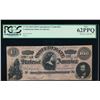 Image 1 : 1864 $100 Confederate States of America Note PMG 62PPQ