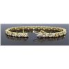 Image 2 : 14KT Yellow Gold 6.16ctw Diamond Bracelet